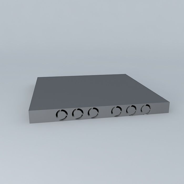 Force 10 48 port Gigabit Ethernet Switch 3D model_2