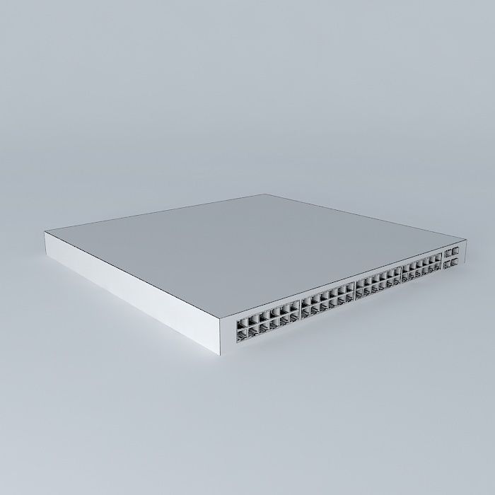 Force 10 48 port Gigabit Ethernet Switch 3D model_3