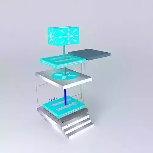 Network Diagram for Small Hosting Setup and Cloud Computing 3D model