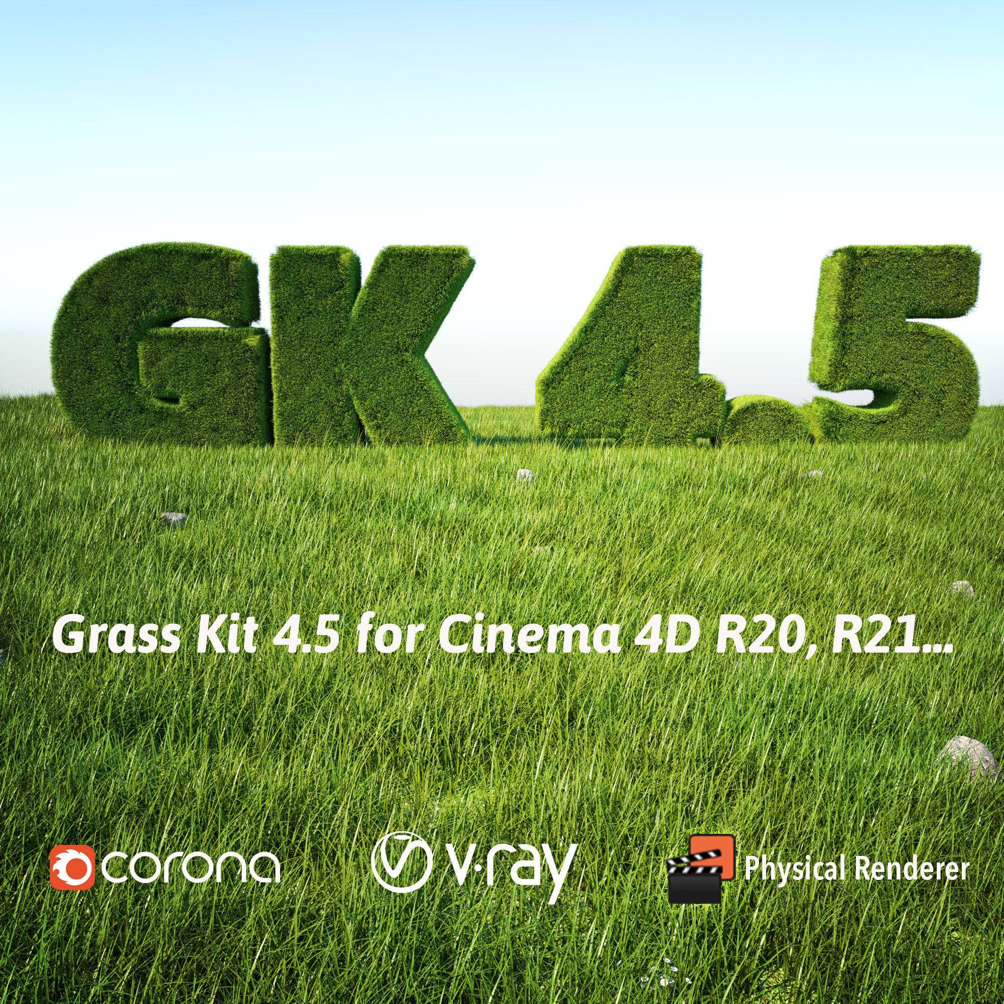 Grass Kit v 4-5 for Cinema 4D R20 R21 3D model 3D model_2