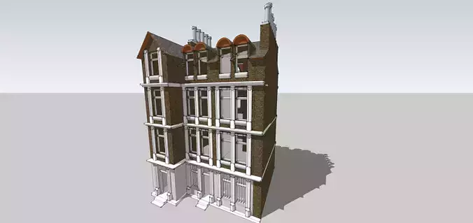 House-2 building with windows and balconies