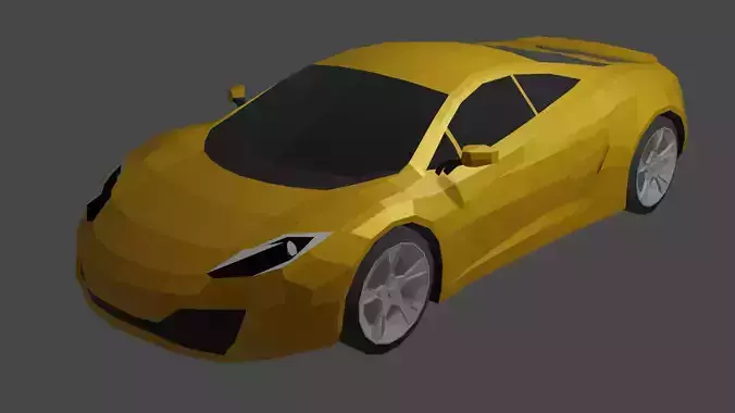 McLaren MP4-12C Low-poly 3D model
