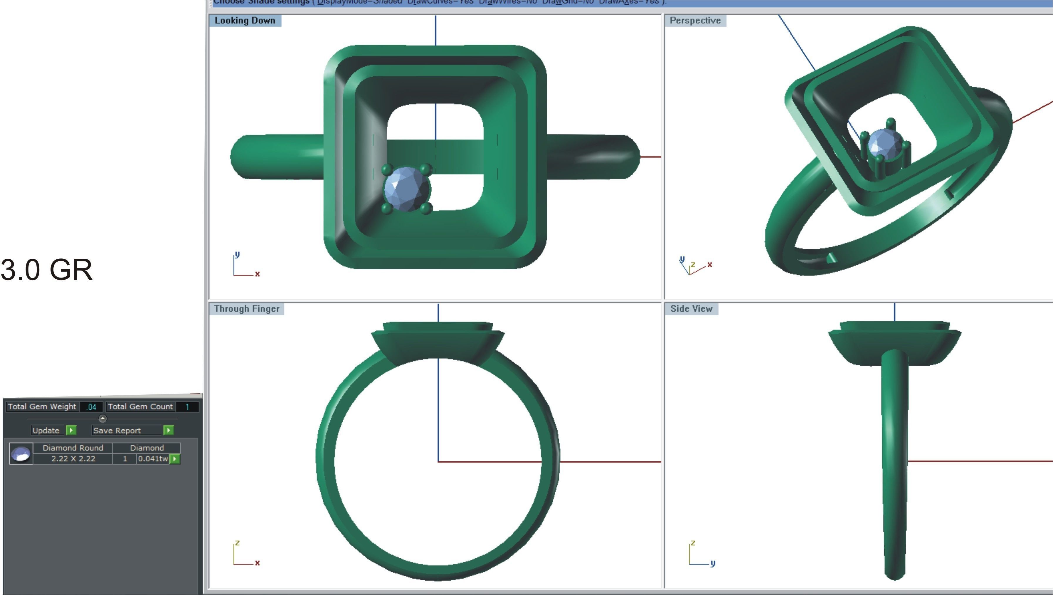 144 women ring 3dm stl bulk collection  3D print model_112