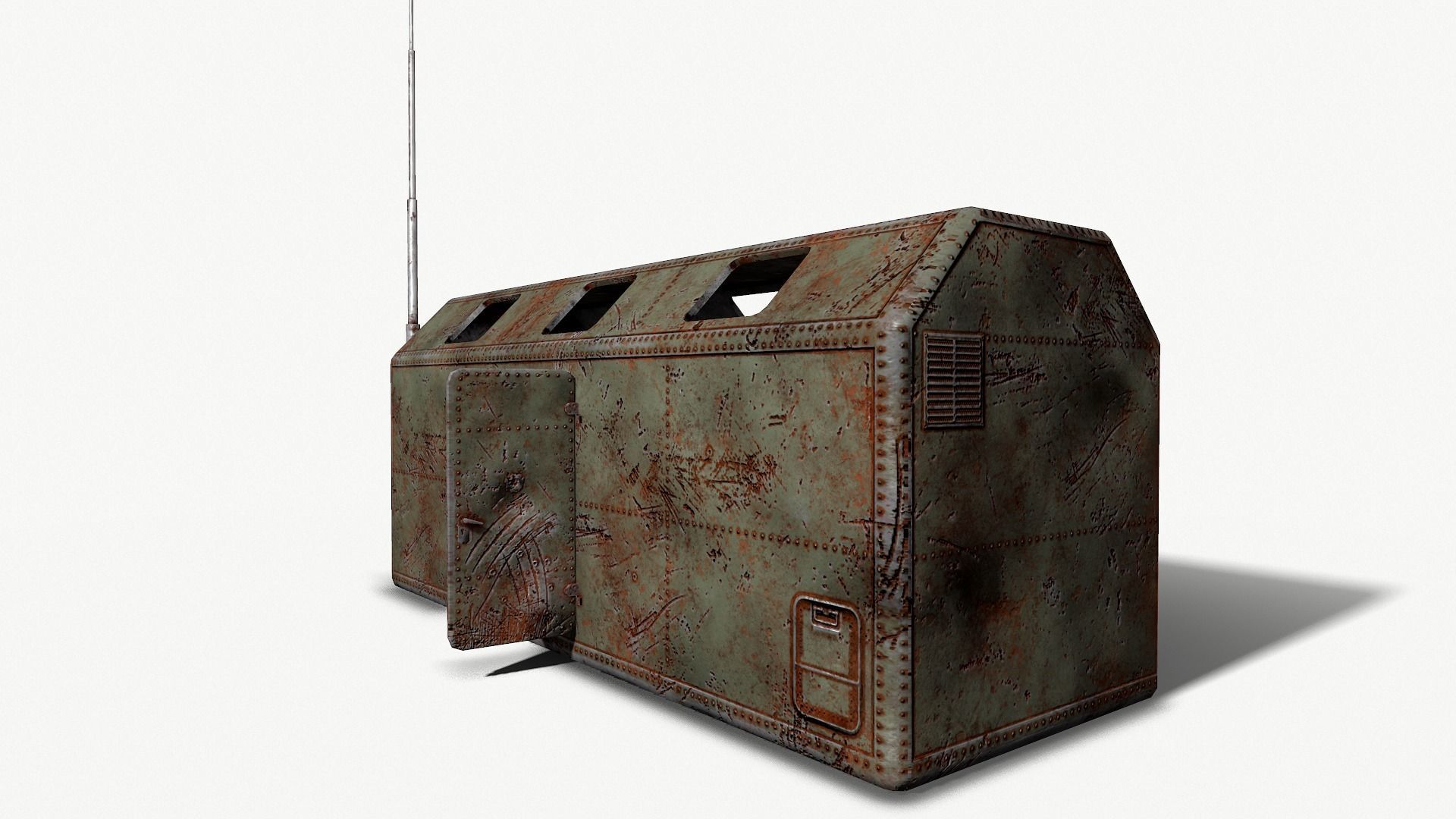 Military Kung Low-poly 3D model_5