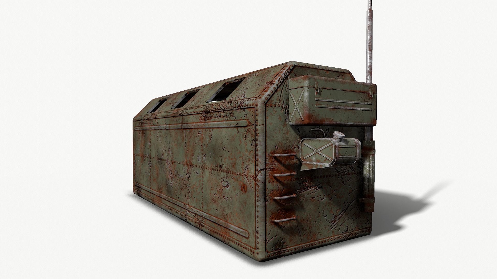 Military Kung Low-poly 3D model_10