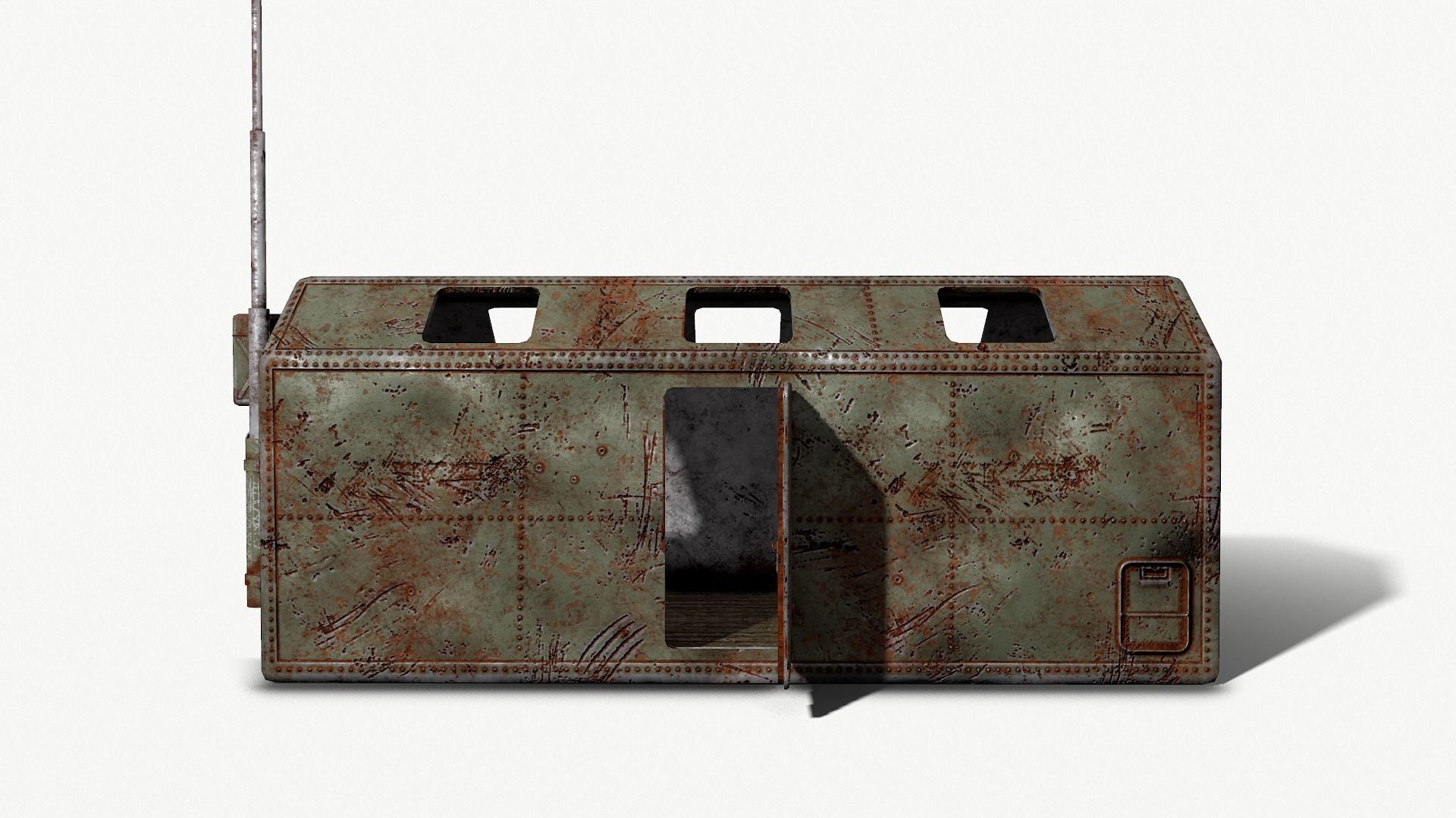 Military Kung Low-poly 3D model_4