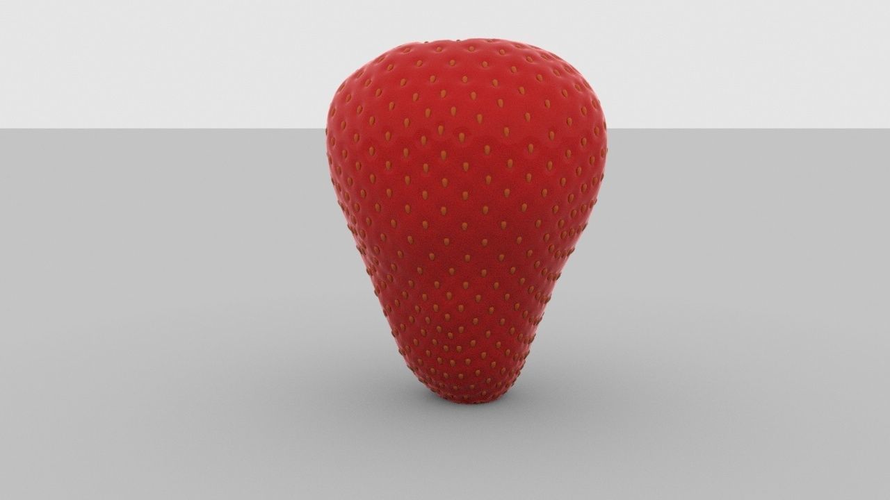Strawberry 3D model_2