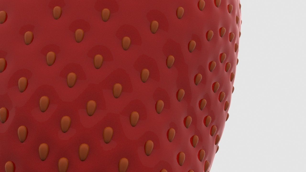 Strawberry 3D model_4