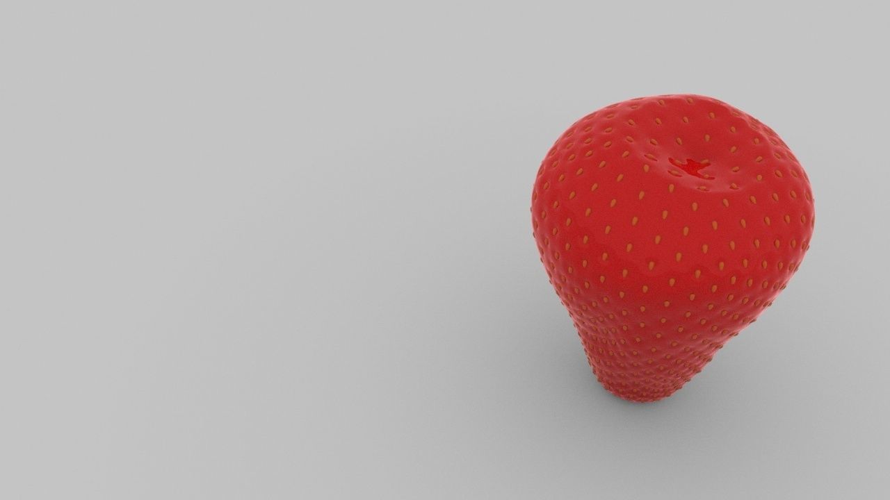 Strawberry 3D model_3