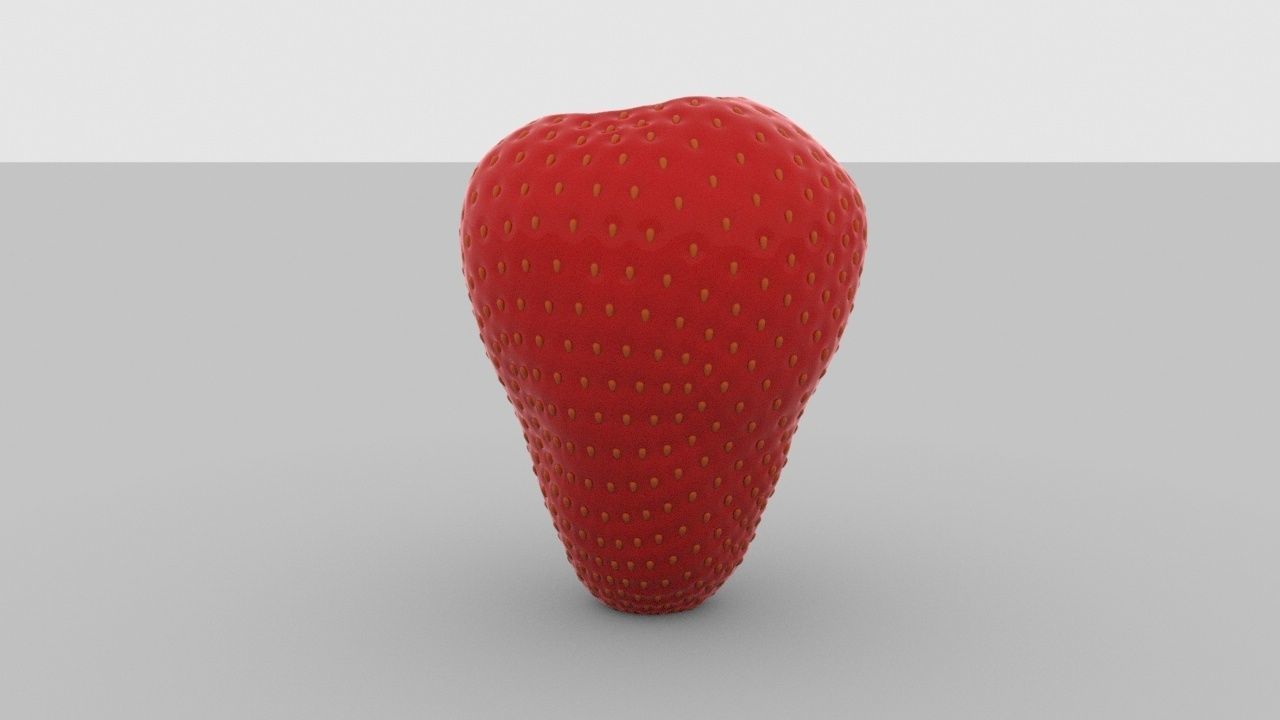 Strawberry 3D model_1