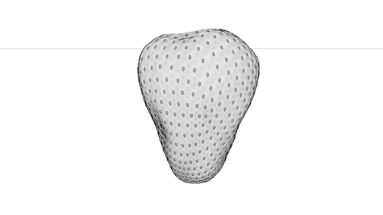 Strawberry 3D model_5