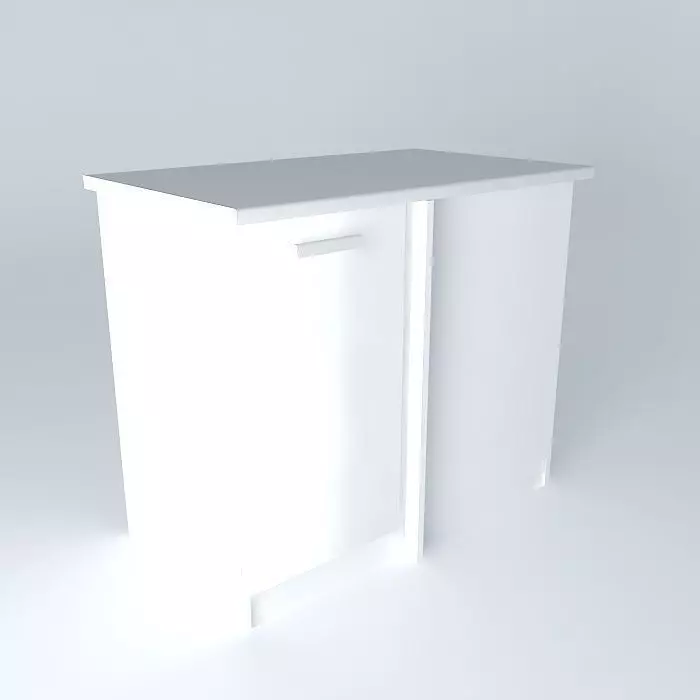 Cabinets bar with gold legs Free 3D model_0