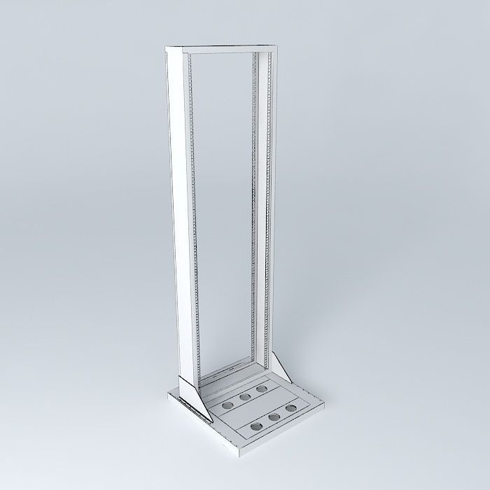 19 Free Standing Data Center Rack 3D model CGTrader