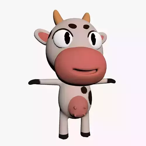 Cartoon Cow Character