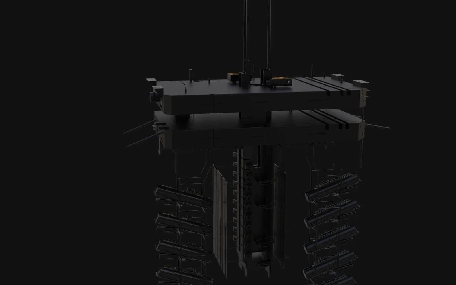 probe scifi robotic 3D model_2