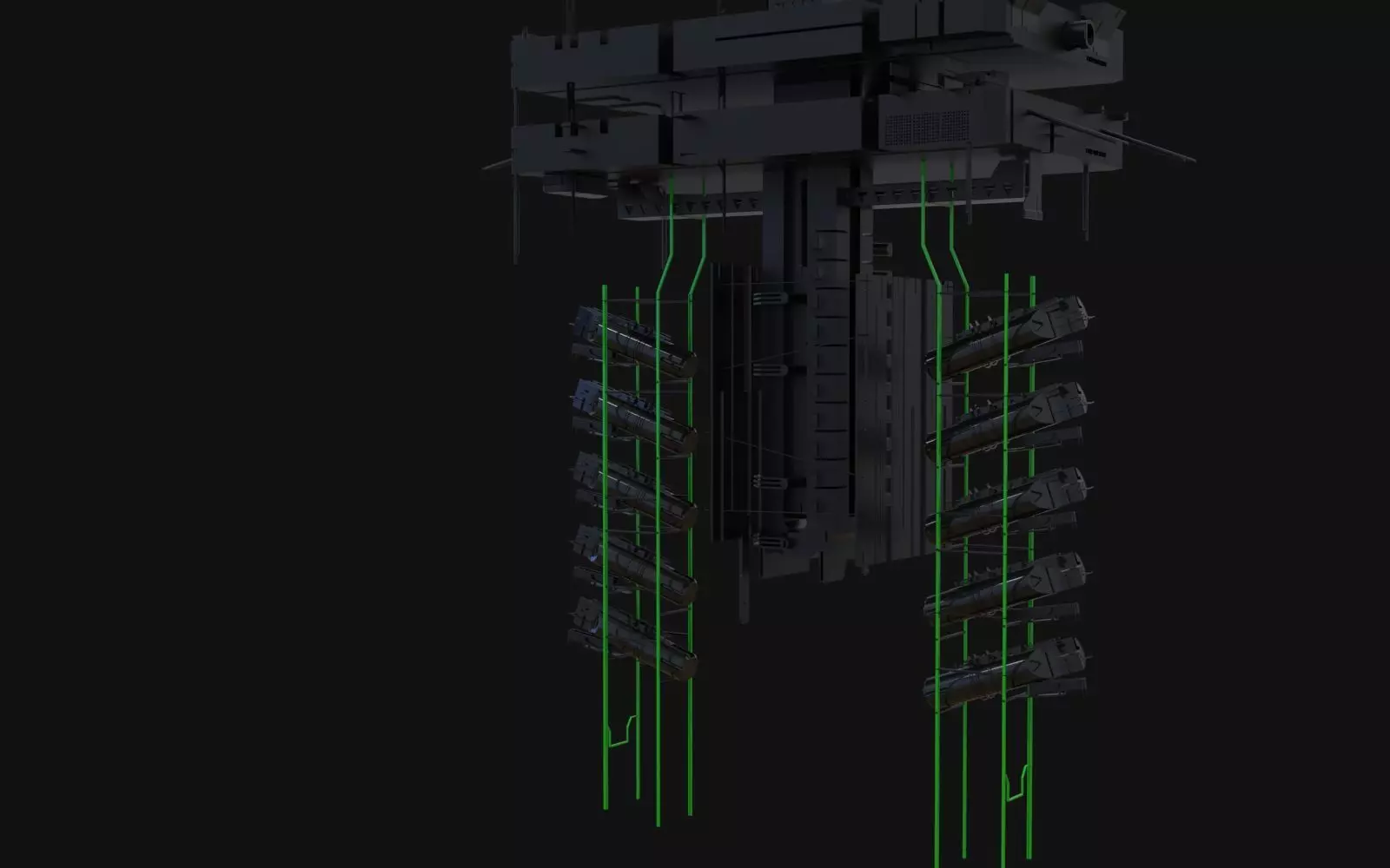 probe scifi robotic 3D model_0
