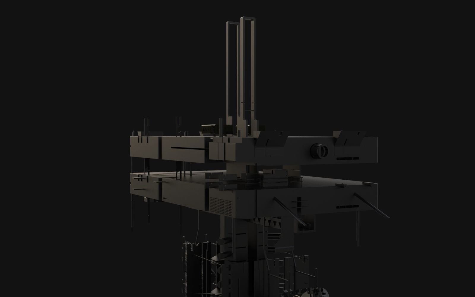 probe scifi robotic 3D model_1