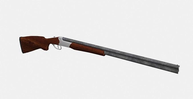 toz-34 shotgun Low-poly 3D model