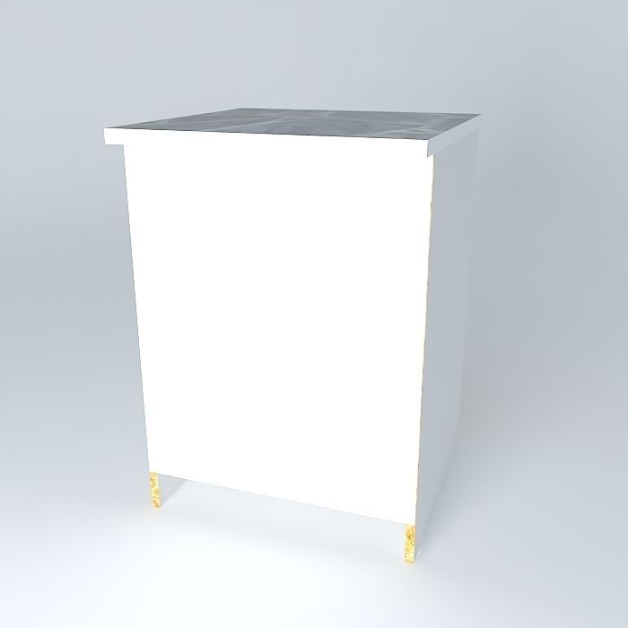 Cabinets cabinet with gold legs Free 3D model_1