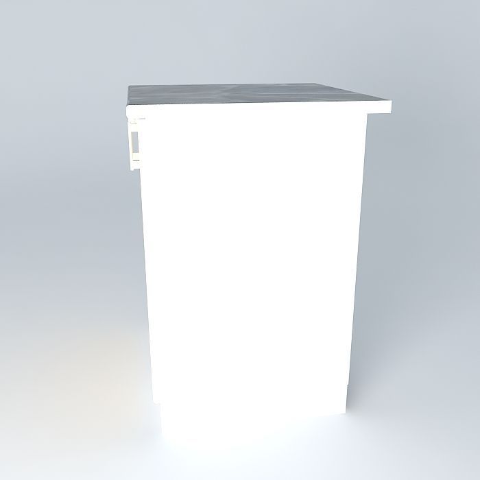 Cabinets cabinet with gold legs Free 3D model_2