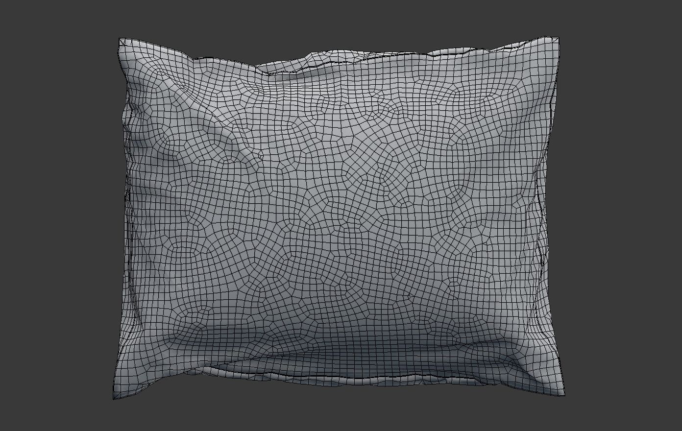 Solid Pillow 11 Low-poly 3D model_9