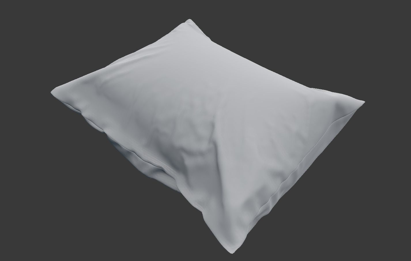 Solid Pillow 11 Low-poly 3D model_7
