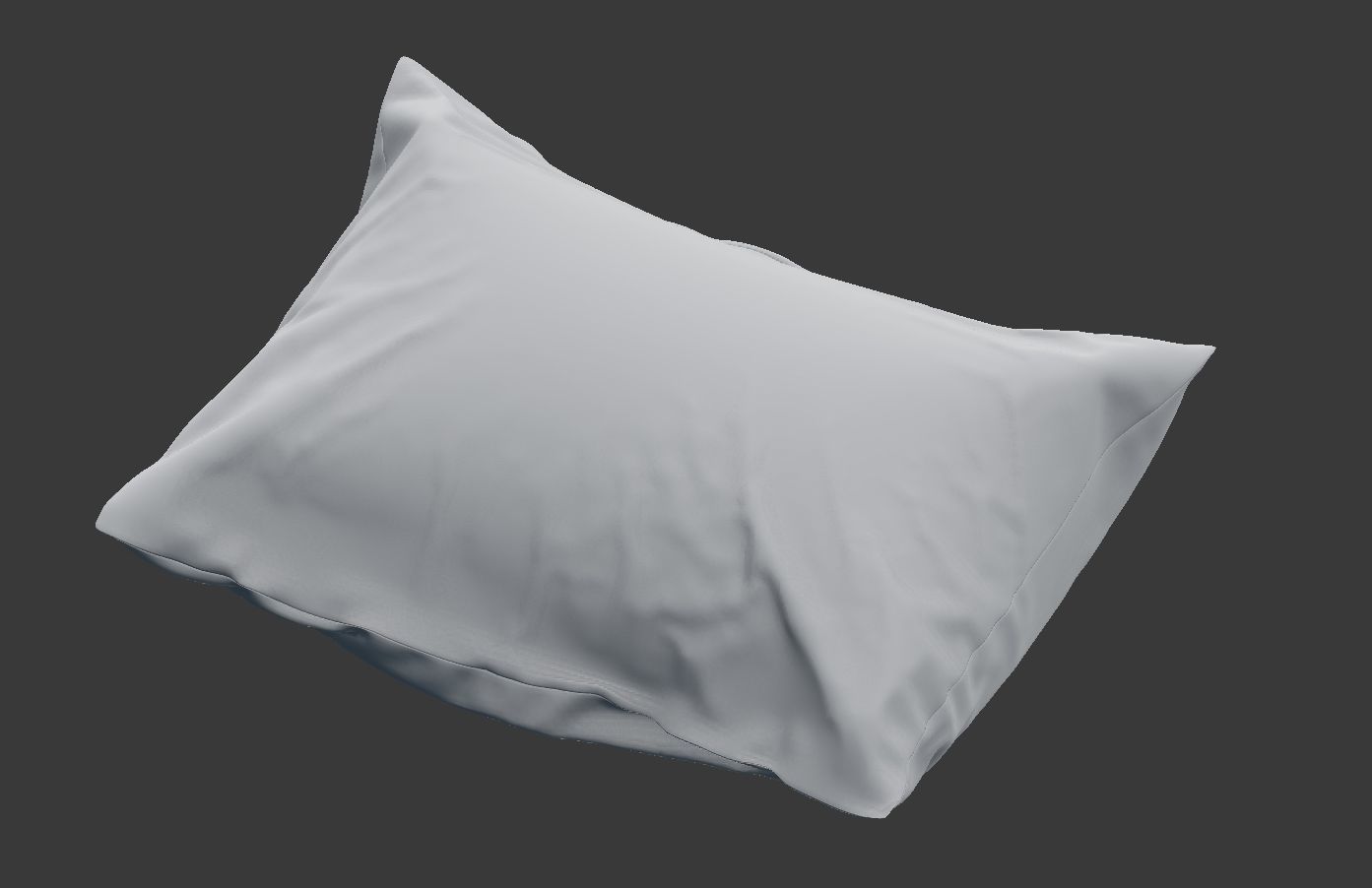 Solid Pillow 11 Low-poly 3D model_8