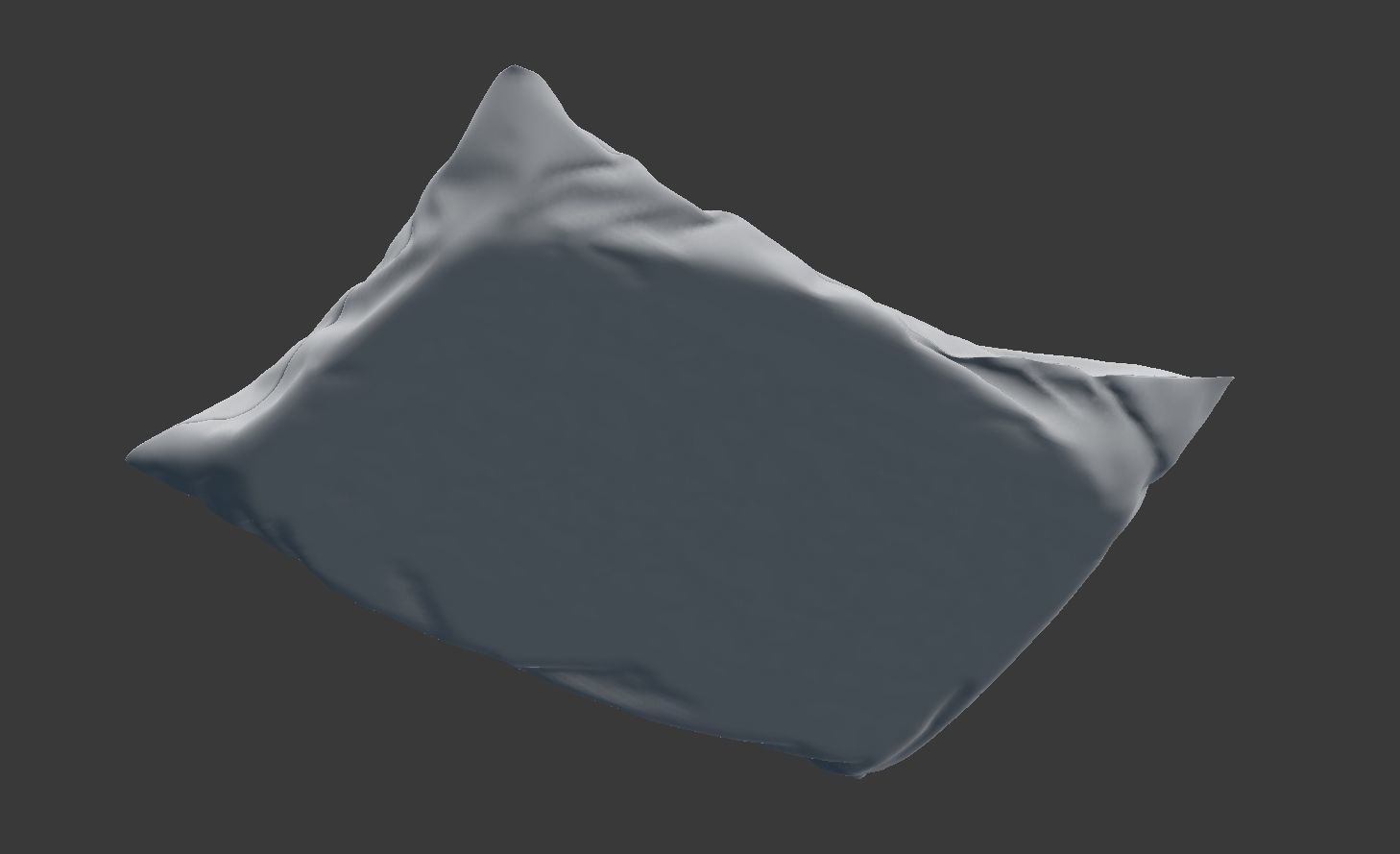 Solid Pillow 11 Low-poly 3D model_5