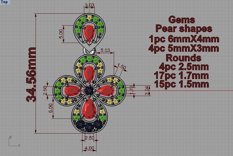 Pendant 103 3D print model_5