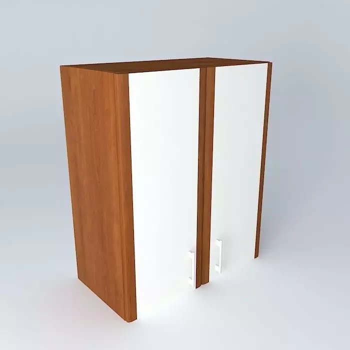 Cabinets wooden cabinet with two doors Free 3D model