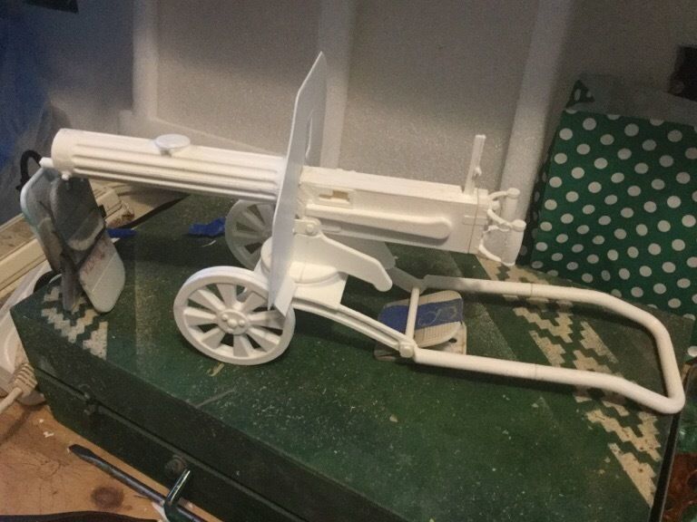 Maxim M1910 machine gun scale model 3D print model_3