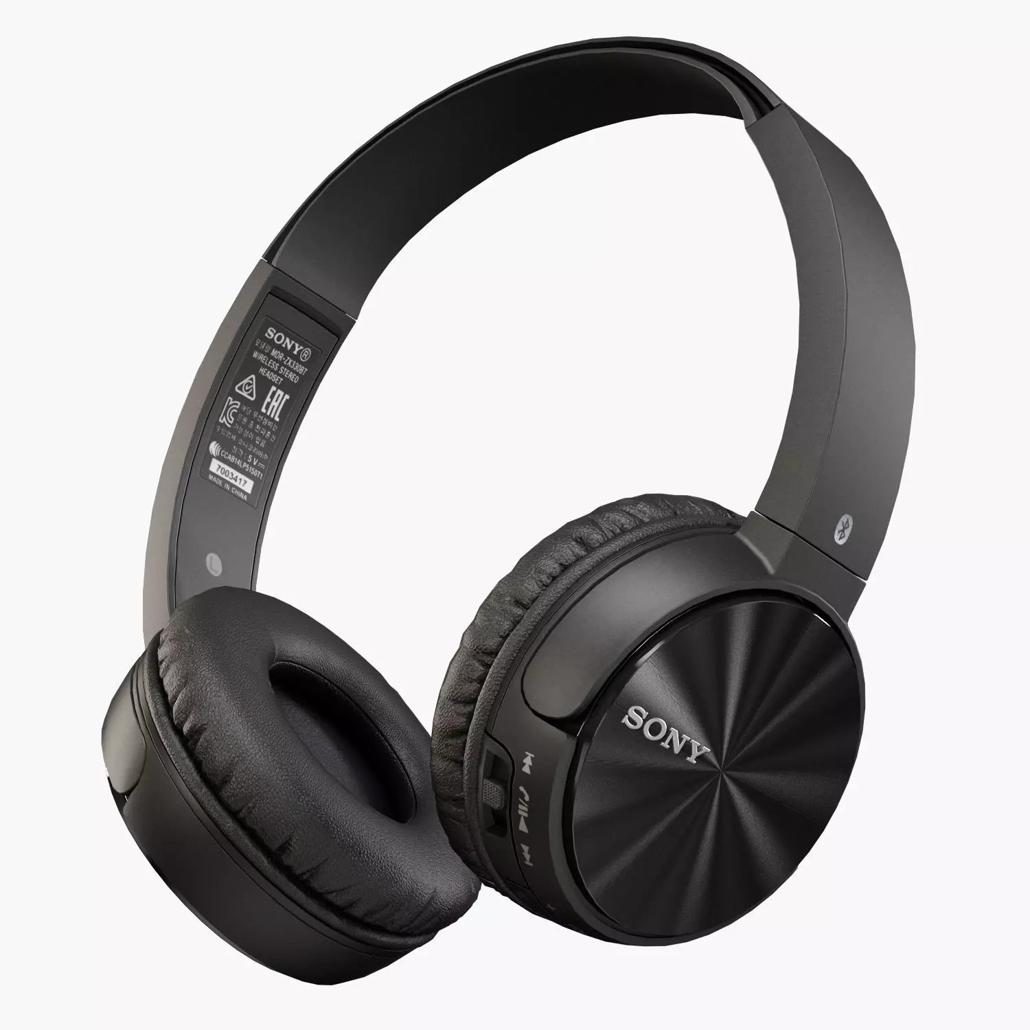 Sony MDR-ZX330BT headphones Low-poly 3D model_0