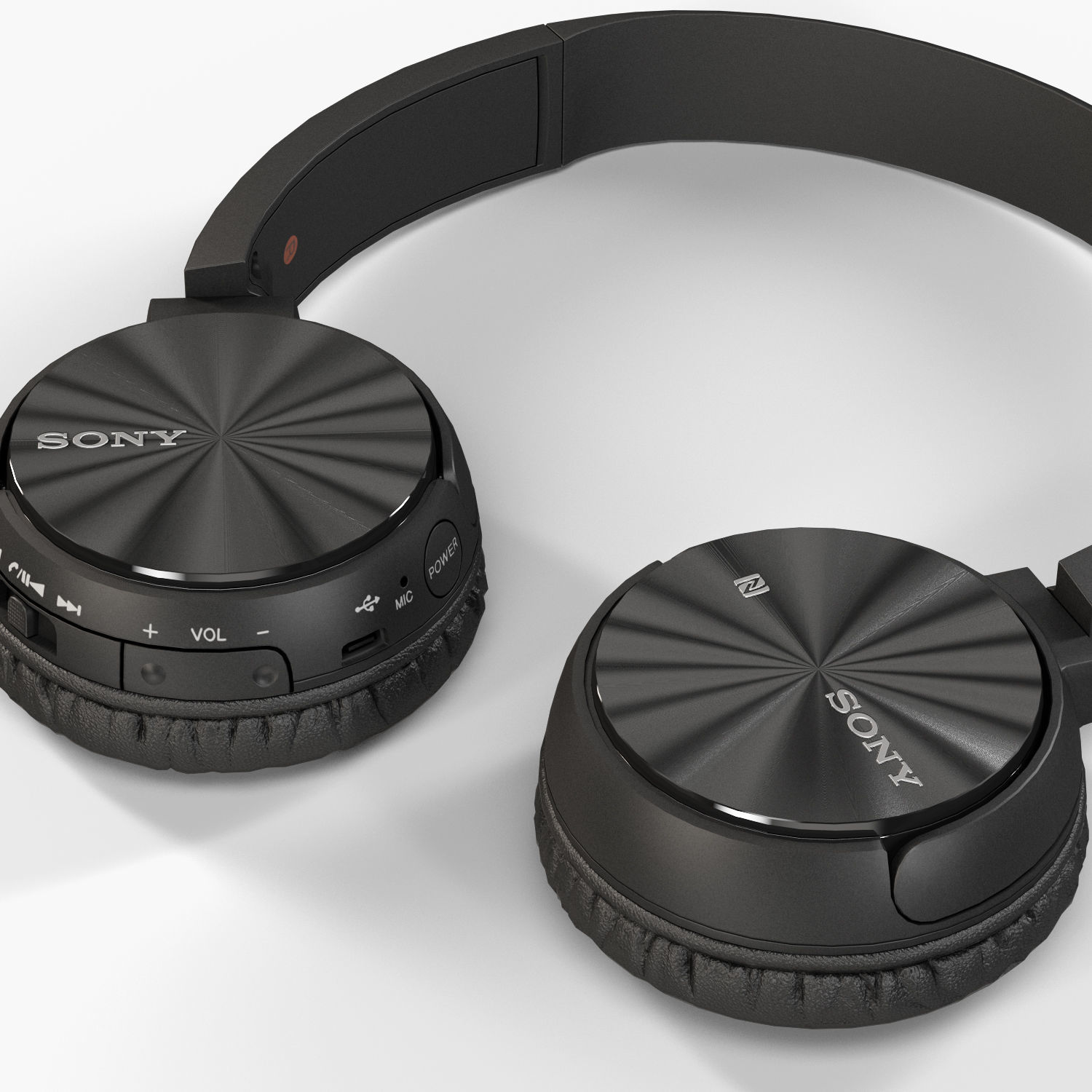 Sony MDR-ZX330BT headphones Low-poly 3D model_10