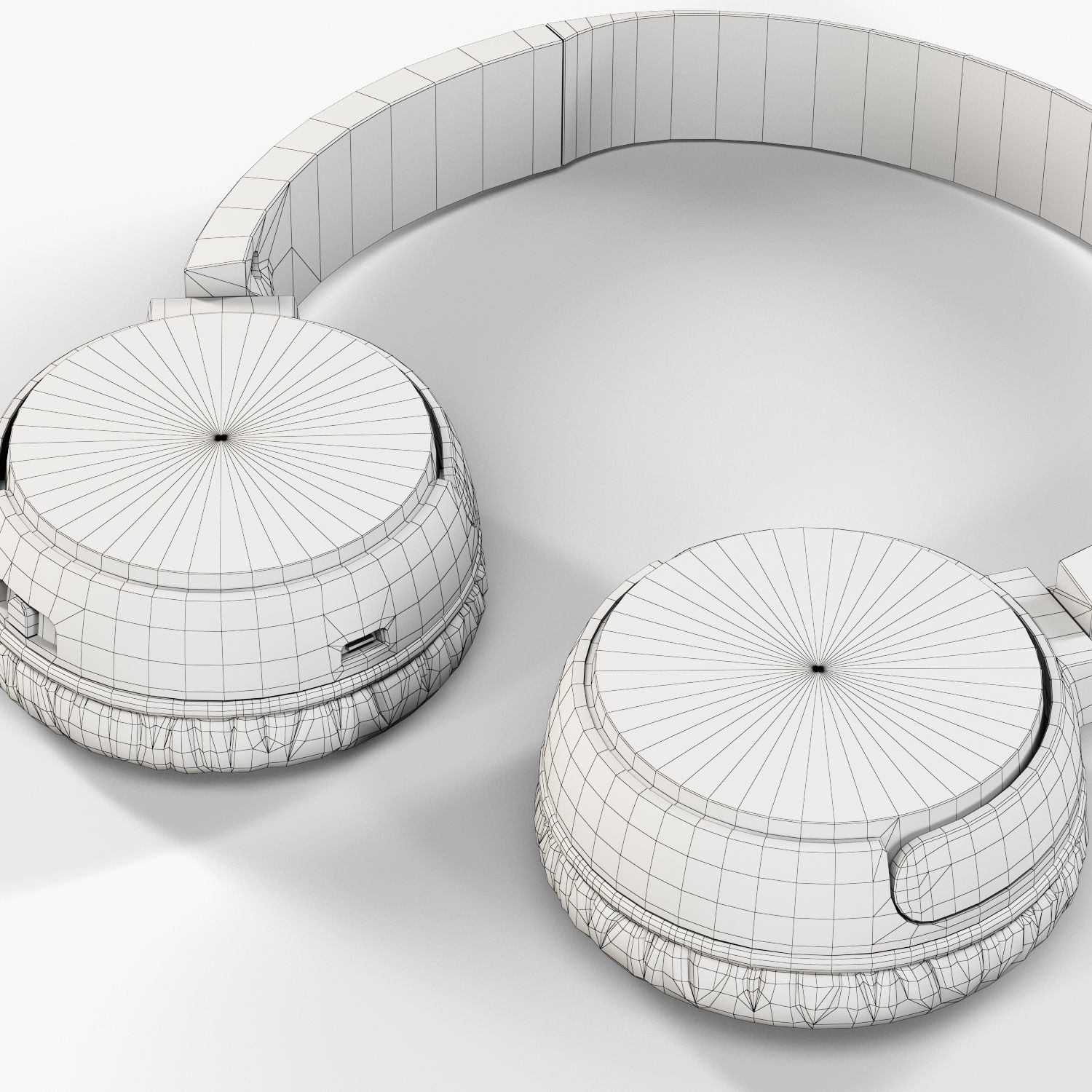 Sony MDR-ZX330BT headphones Low-poly 3D model_24