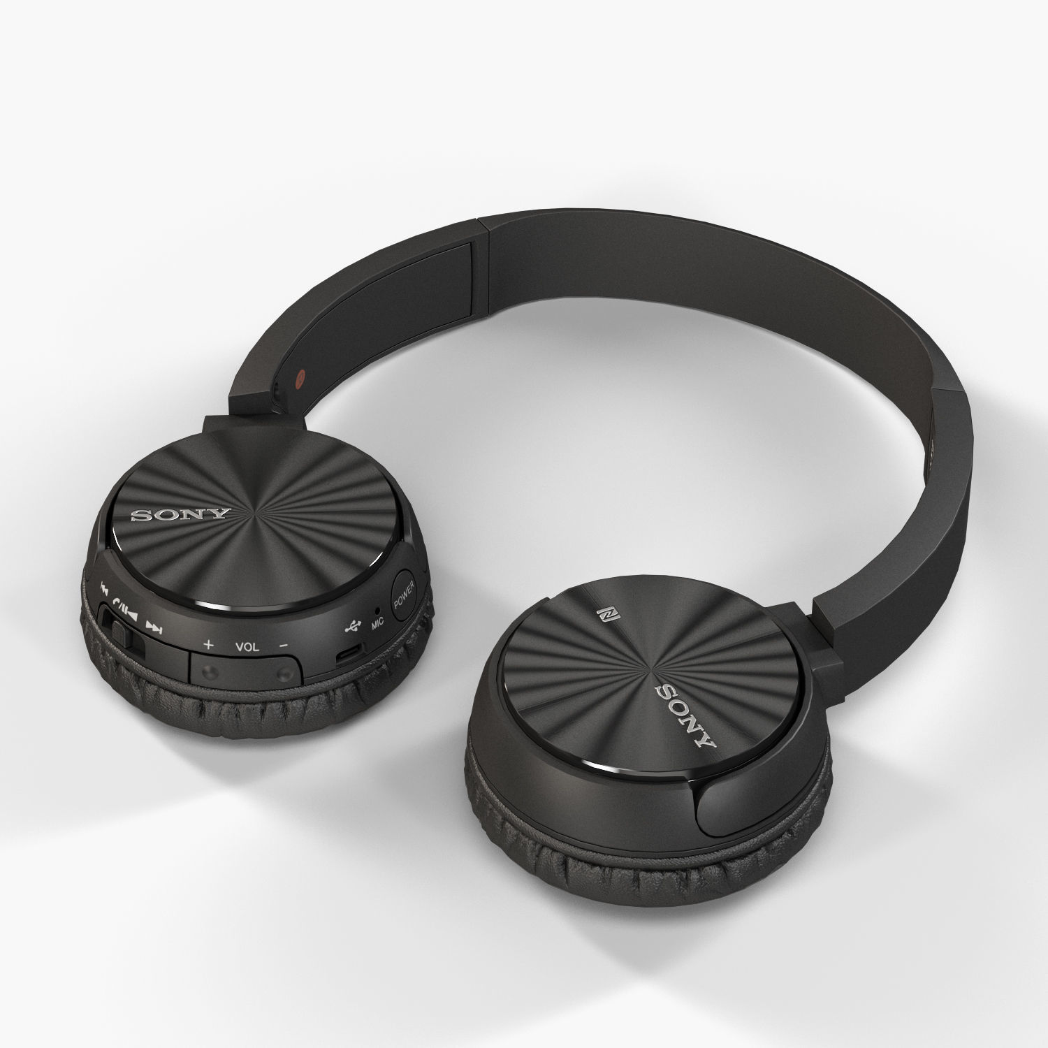 Sony MDR-ZX330BT headphones Low-poly 3D model_9
