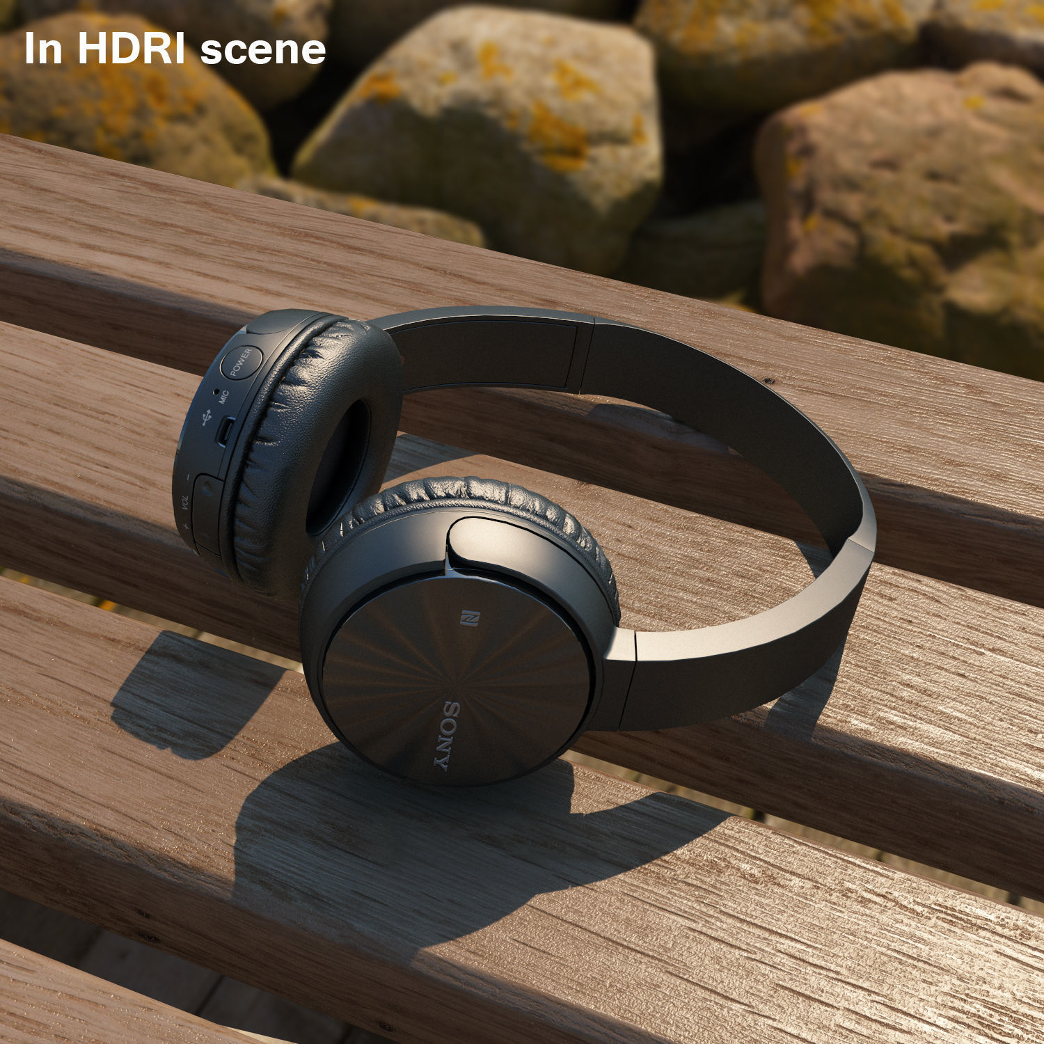 Sony MDR-ZX330BT headphones Low-poly 3D model_16