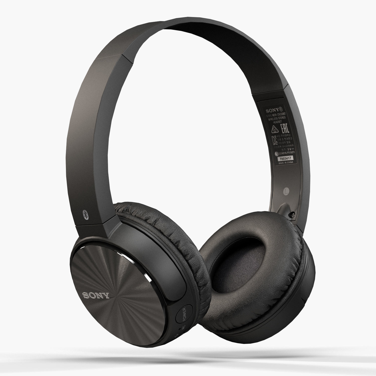 Sony MDR-ZX330BT headphones Low-poly 3D model_4