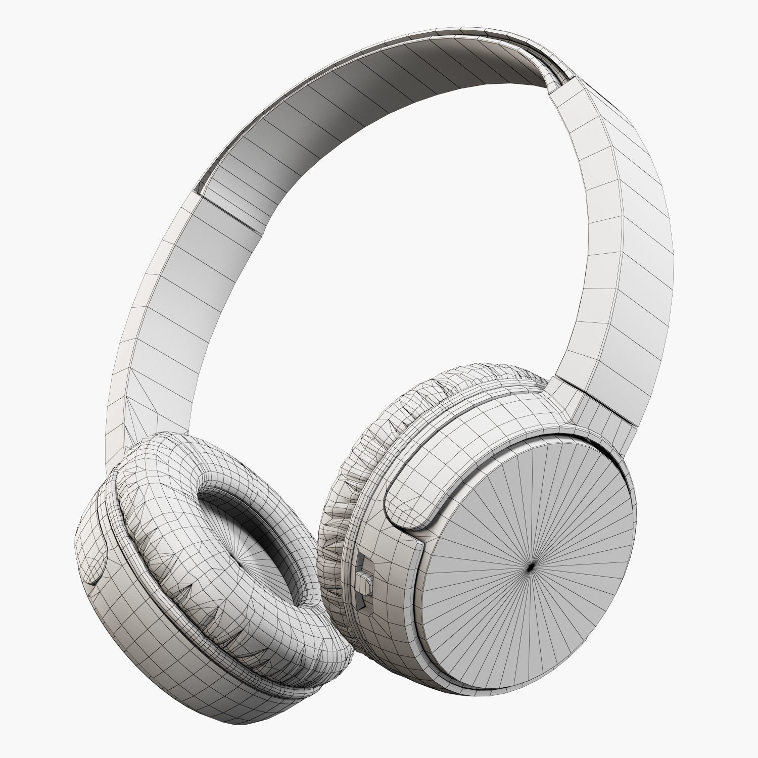 Sony MDR-ZX330BT headphones Low-poly 3D model_22