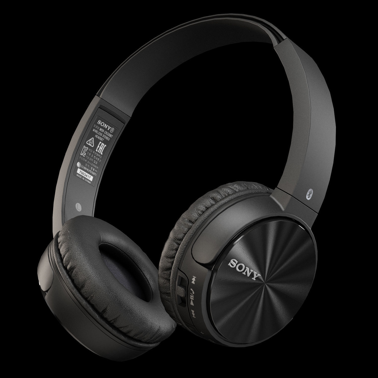 Sony MDR-ZX330BT headphones Low-poly 3D model_2