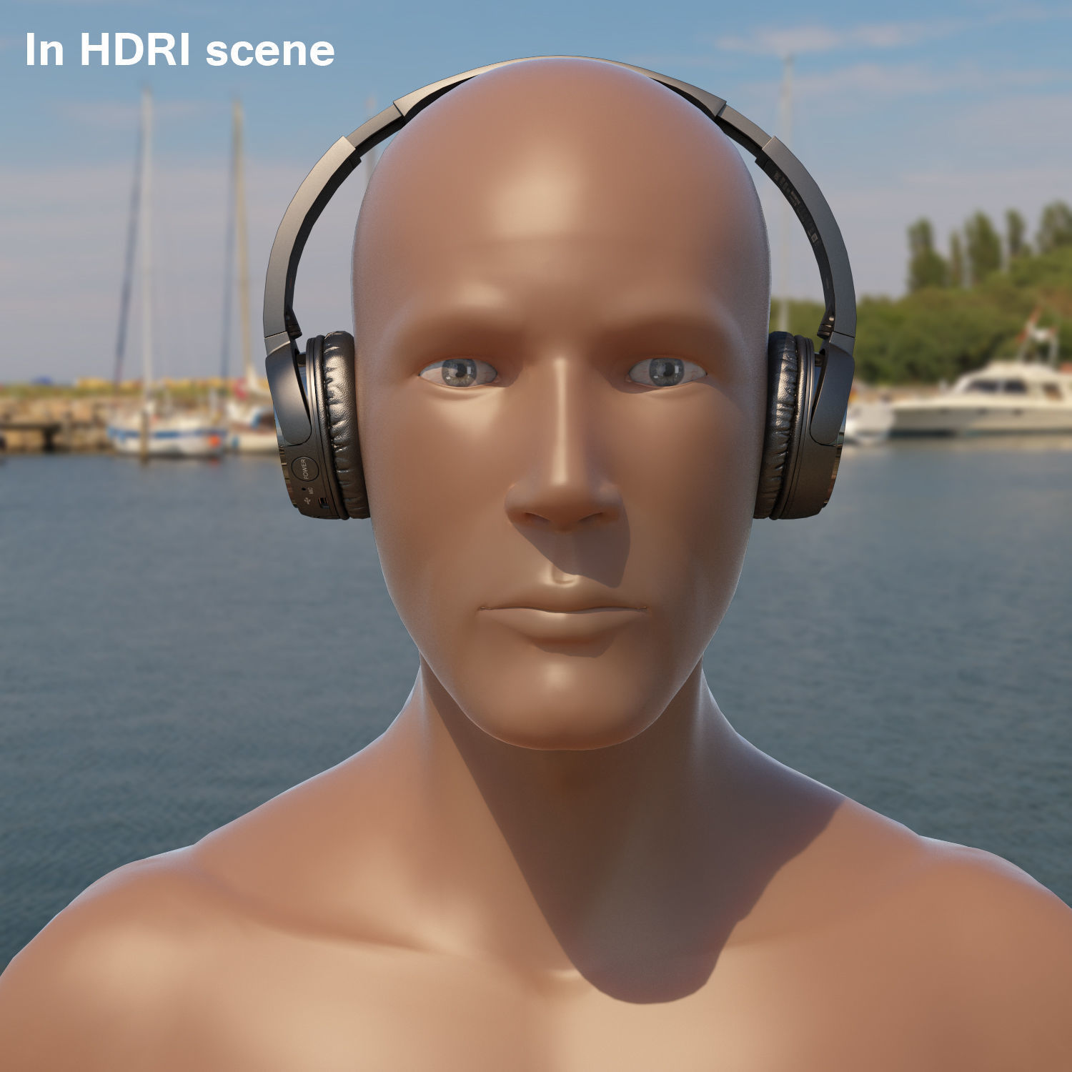 Sony MDR-ZX330BT headphones Low-poly 3D model_19