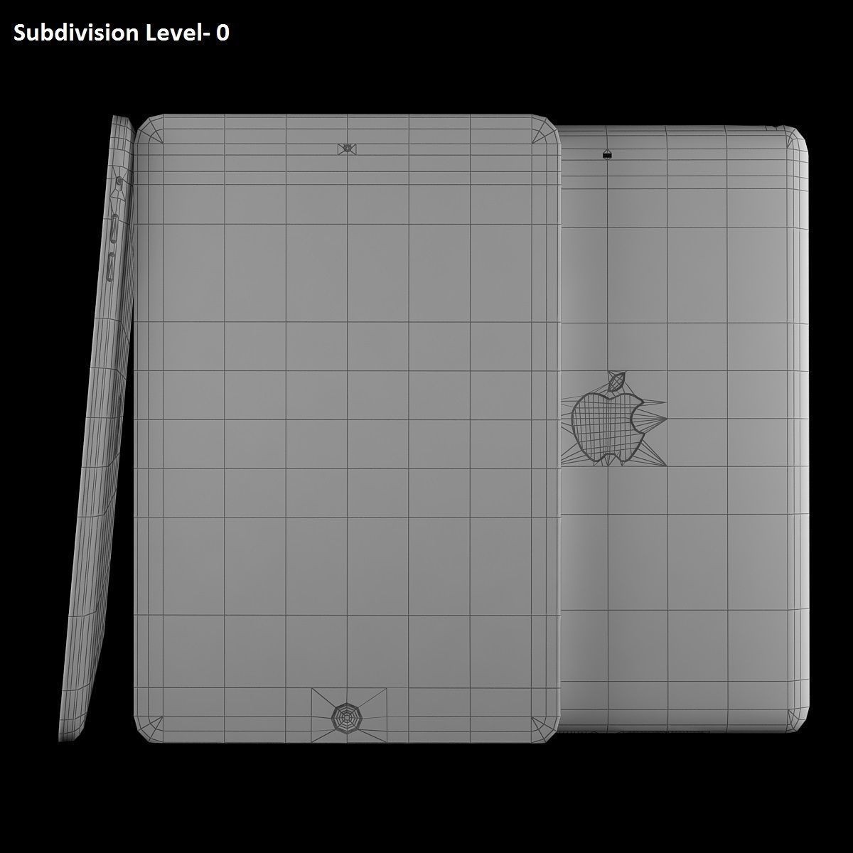 Apple iPad Air and Mini 2 Silver Space gray 3D model_18