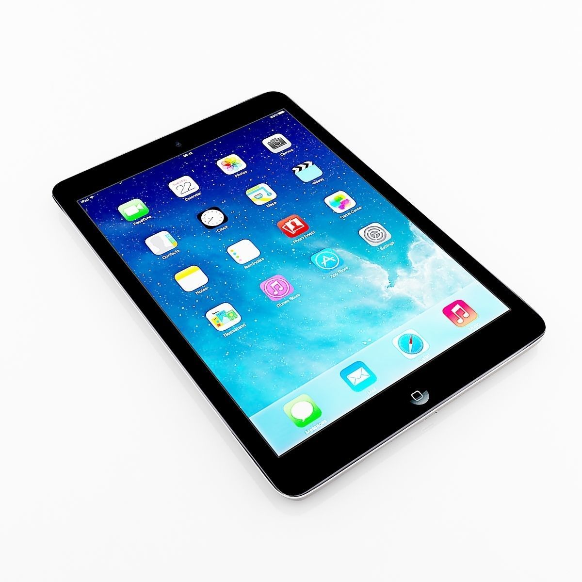 Apple iPad Air and Mini 2 Silver Space gray 3D model_10