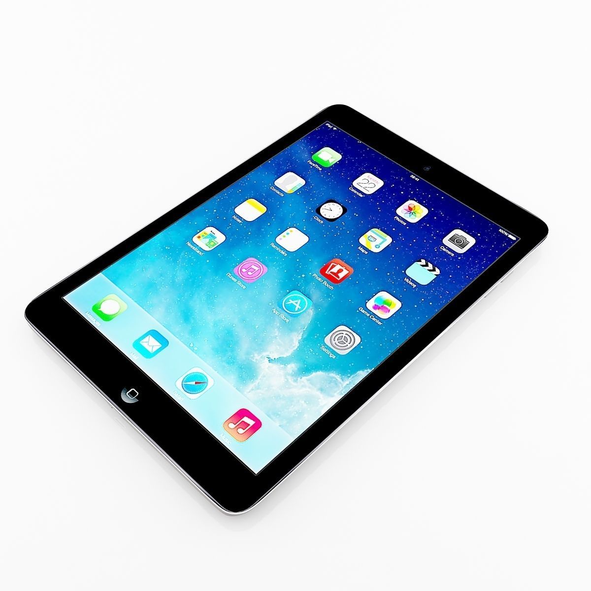 Apple iPad Air and Mini 2 Silver Space gray 3D model_9