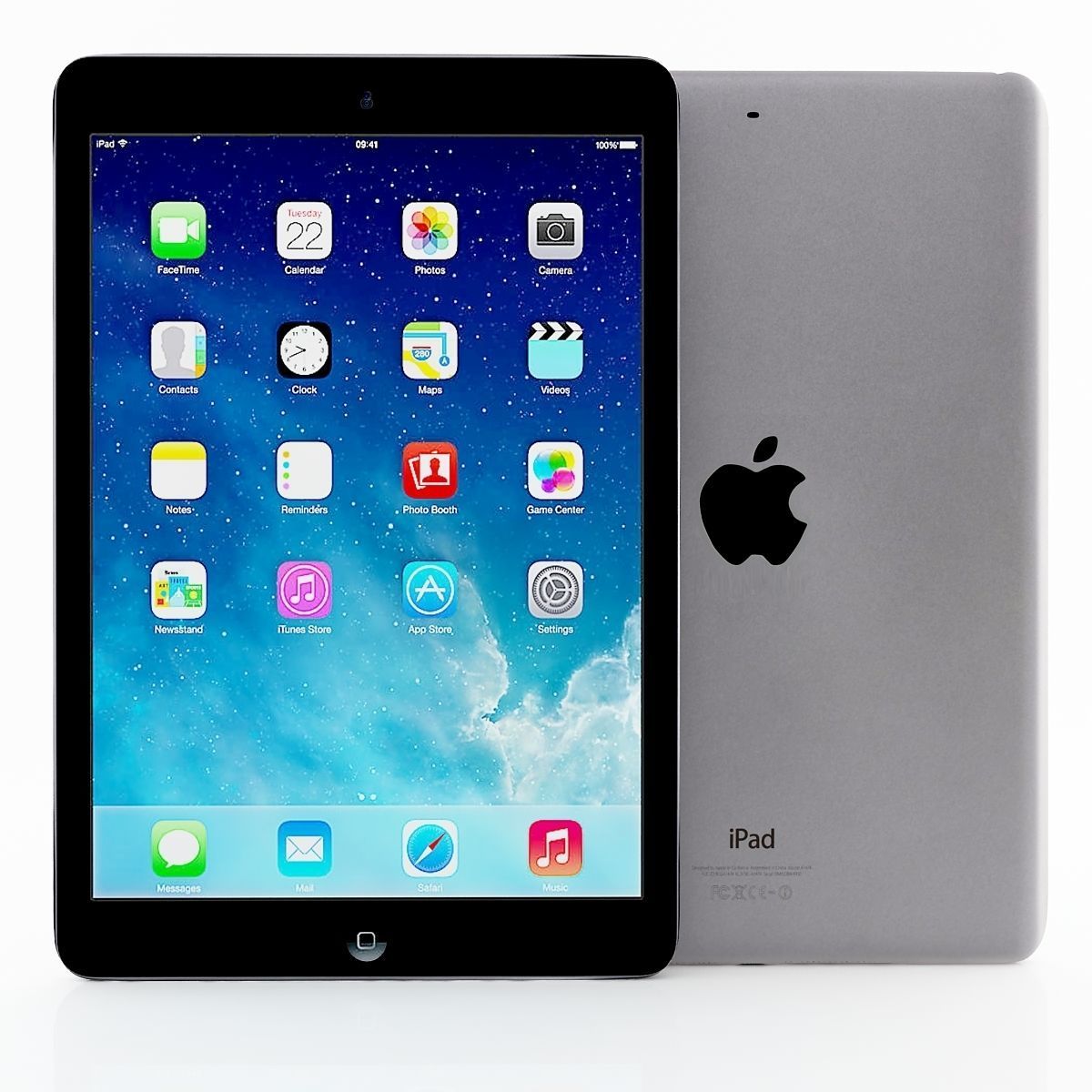 Apple iPad Air and Mini 2 Silver Space gray 3D model_1