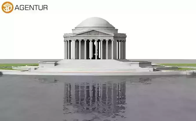 Jefferson Memorial in Washington 3D model