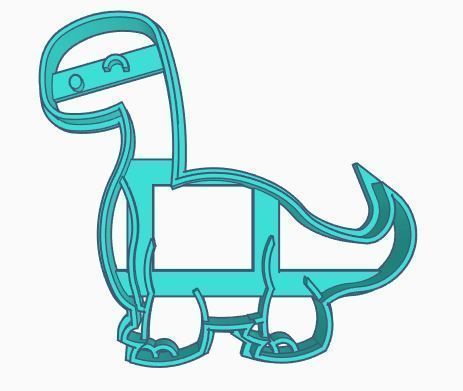 Dino Cookie Cutter Set 3D print model_6
