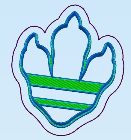 Dino Cookie Cutter Set 3D print model_10