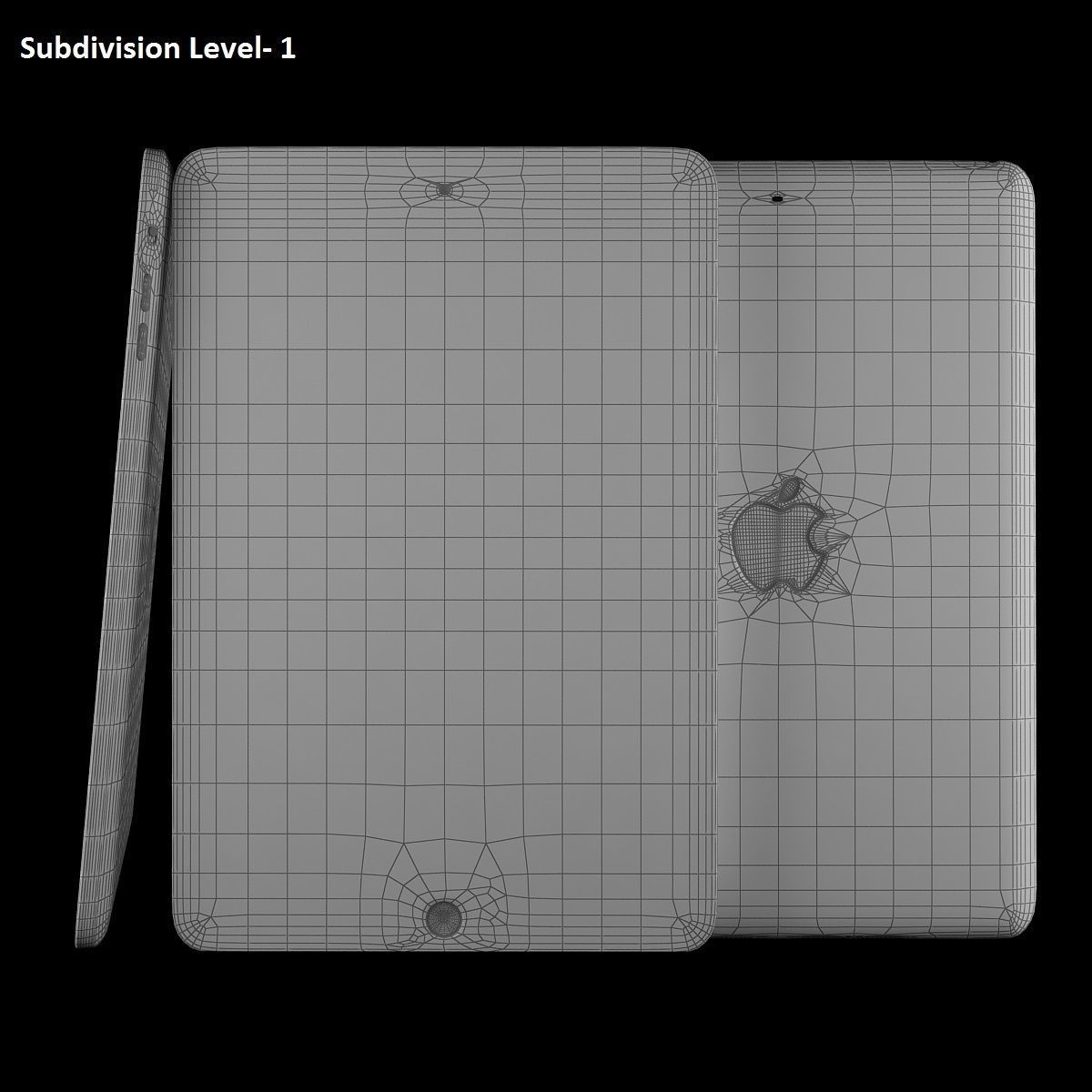 Apple iPad Air 2 Gold 3D model_8