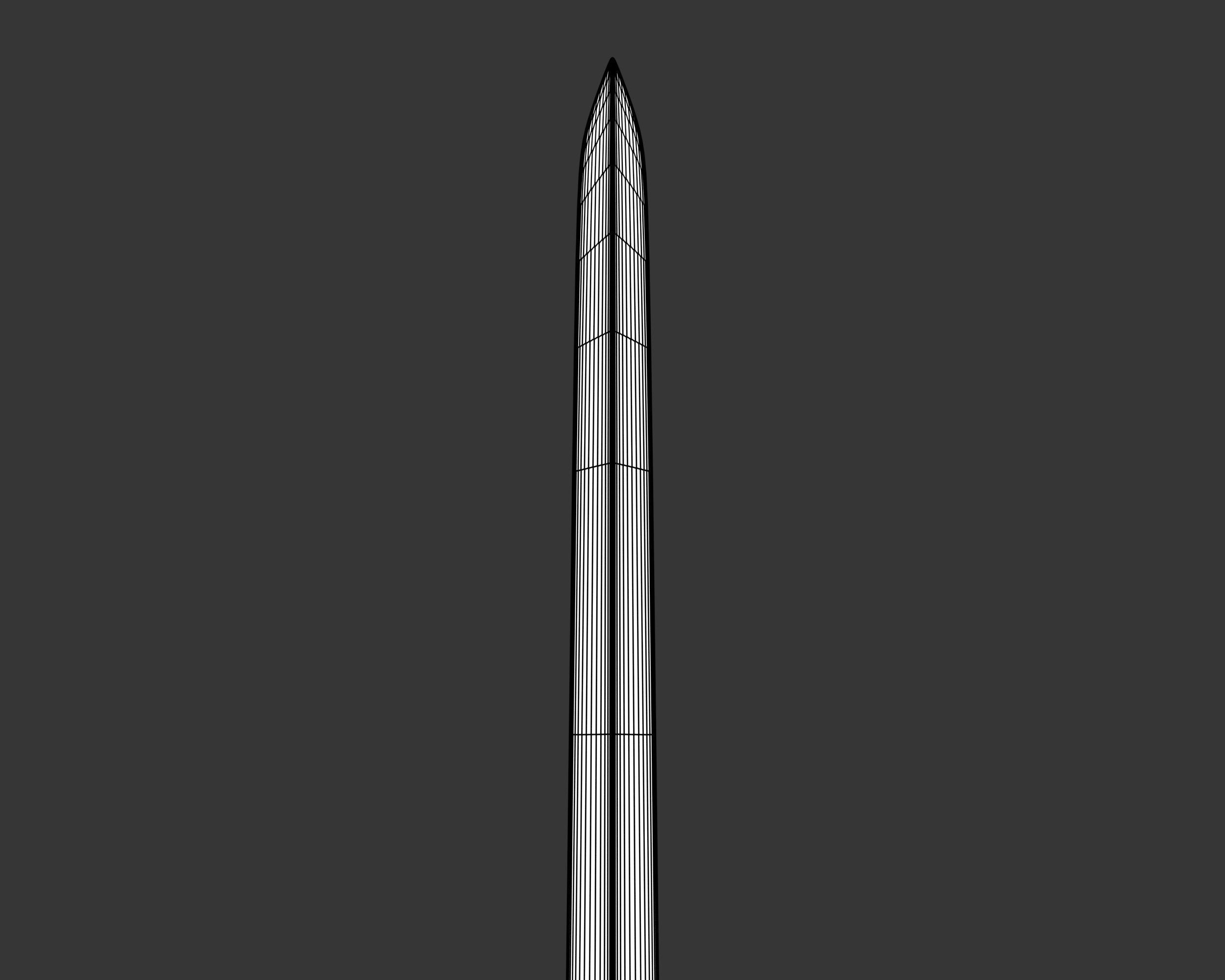 Medieval Common Weapon Long Sword Low-poly 3D model_11