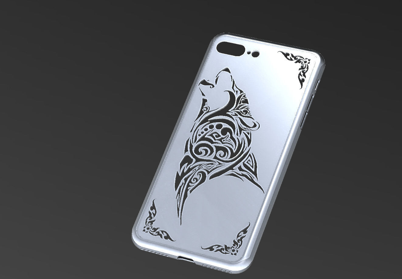 IPHONE 8 PLUS case 3D model_4